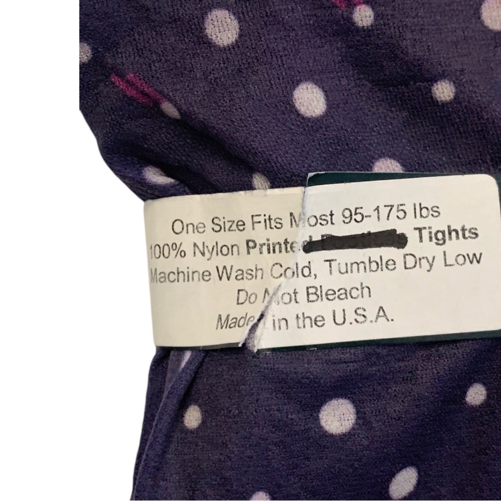 ▪️Sparkle & Fade Purple and Pink Polka Dot Low Rise Tights▪️ - Picture 5 of 6